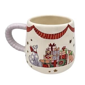 NEW Cath Kidston Christmas Presents Cat Dog Twisted Handle Billie Coffee Tea Mug